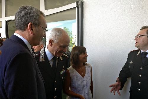 Sergio Bolzonello (Vicepresidente Regione FVG e assessore Attività produttive, Turismo e Cooperazione) e Debora Serracchiani (Presidente Regione Friuli Venezia Giulia) alla cerimonia di inaugurazione del nuovo Comando provinciale dei Carabinieri - Pordenone 23/06/2017