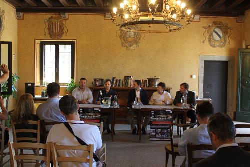 Cristiano Shaurli (Assessore regionale Risorse agricole e forestali) alla presentazione di Perlage - Udine 26/06/2017
