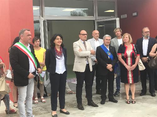 Mariagrazia Santoro (Assessore regionale Infrastrutture e Territorio) all'inaugurazione della nuova scuola dell'infanzia di Ipplis - Premariacco (UD) 27/06/2017