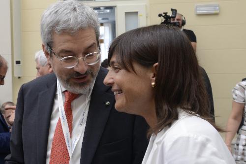 Furio Honsell (Sindaco Udine) e Debora Serracchiani (Presidente Regione Friuli Venezia Giulia) al "G7 Università" - Udine 29/06/2017