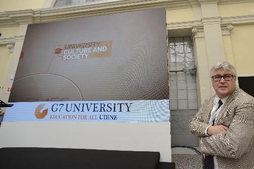 Alberto Felice De Toni (Rettore Università Udine) al "G7 Università" - Udine 29/06/2017
