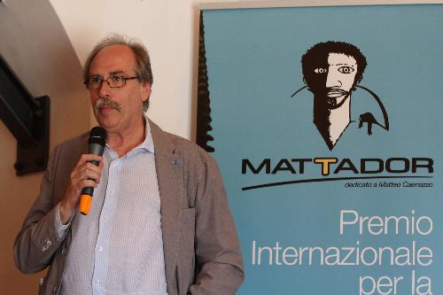 Gianni Torrenti (Assessore regionale Cultura, Sport e Solidarietà) all'annuncio dei primi vincitori dell'ottava edizione del Premio Mattador - Trieste 01/07/2017