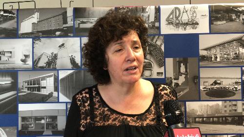 Loredana Panariti (Assessore regionale Lavoro, Formazione, Istruzione, Pari Opportunità, Politiche giovanili, Ricerca e Università) alla presentazione del corso dedicato al sistema arredo casa promosso dal MITS - Pordenone 05/07/2017