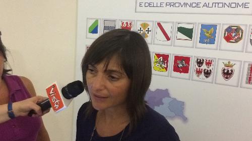 Debora Serracchiani (Presidente Regione Friuli Venezia Giulia) alla conferenza delle Regioni - Roma 06/07/2017