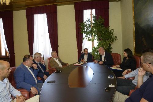 Cristiano Shaurli (Assessore regionale Risorse agricole e forestali) all'incontro con Coldiretti FVG - Trieste 07/07/2017