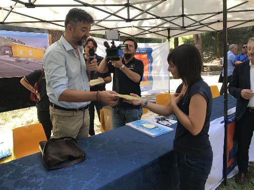 Franco Ceregioli (Sindaco Sarnano) e Debora Serracchiani (Presidente Regione Friuli Venezia Giulia) - Sarnano 10/07/2017