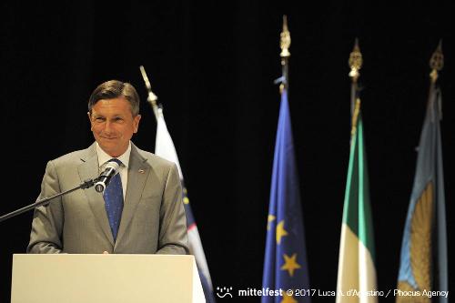 Borut Pahor (Presidente Repubblica di Slovenia) all'inaugurazione di Mittelfest - Cividale del Friuli 15/07/2017 (Foto Luca A. d'Agostino e Lorenzo Scaldaferro /Phocus Agency © 2017)