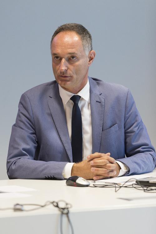 Bruno Bertero (Direttore Marketing PromoTurismo FVG) alla presentazione dei dati sul turismo in FVG nel primo semestre 2017 - Udine 27/07/2017 (Foto Fabrice Gallina)