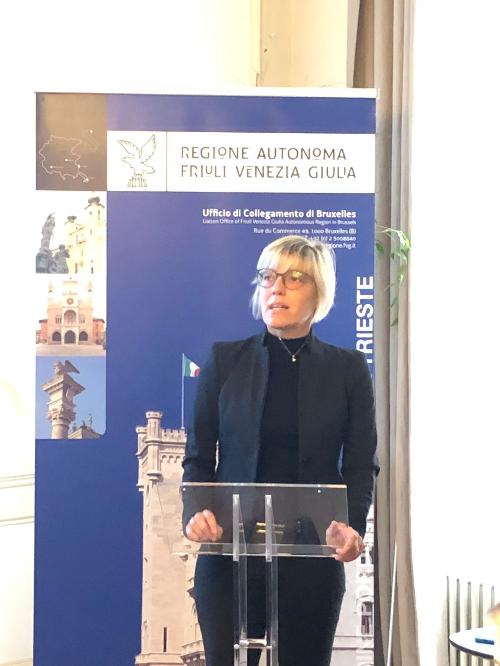 L'assessore Barbara Zilli nel corso del suo intervento