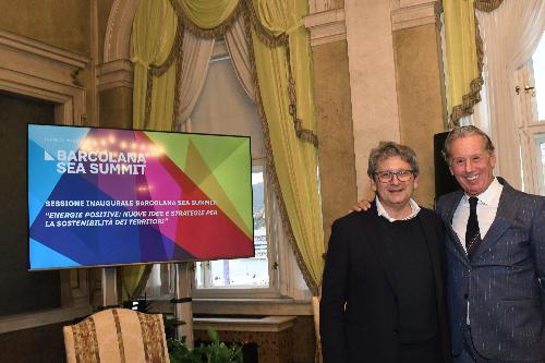 L'assessore Fabio Scoccimarro e il già presidente dell'Autorità di sistema del mare Adriatico Orientale Zeno D''Agostino