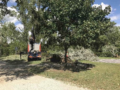 Il parco del Cormor colpito dal maltempo - Udine 11/08/2017
