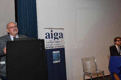 L'assessore regionale al Patrimonio e Demanio Sebastiano Callari al convegno "Concessioni balneari: principi europei della concorrenza, regime di proroga e possibili sviluppi".