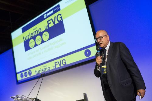 Marco Tullio Petrangelo (Direttore generale PromoTurismo FVG) al "Forum Turismo in FVG" - Trieste 05/09/2017 (Foto Fabrice Gallina)