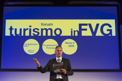 Bruno Bertero (Direttore Marketing PromoTurismo FVG) al "Forum Turismo in FVG" - Trieste 05/09/2017 (Foto Fabrice Gallina)