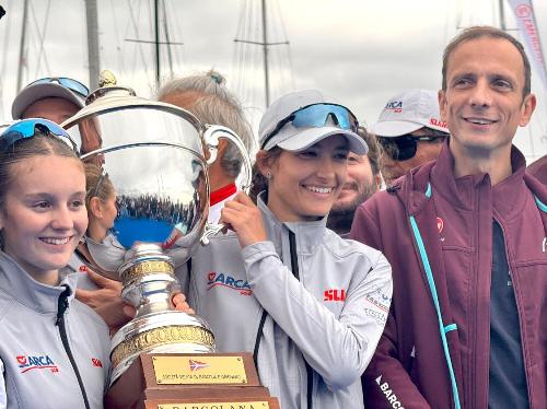 Il governatore del Friuli Venezia Giulia Massimiliano Fedriga durante le premiazioni di Barcolana 56.