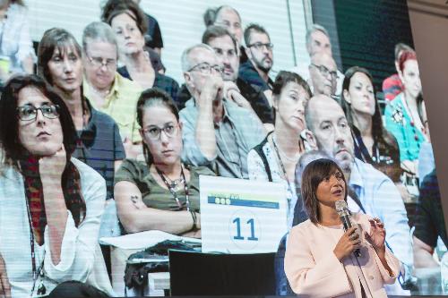 Debora Serracchiani (Presidente Regione Friuli Venezia Giulia) alla seconda giornata del "Forum Turismo in FVG", al Molo IV - Trieste 06/09/2017