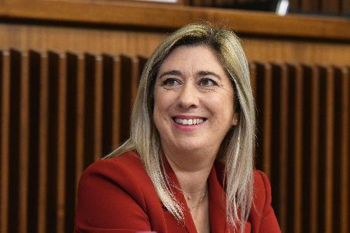 L'assessore Cristina Amirante durante la seduta di Consiglio 