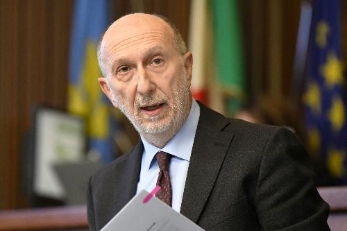 L'assessore Riccardi interviene in Aula