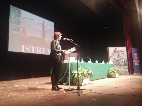 Debora Serracchiani (Presidente Regione Friuli Venezia Giulia) al convegno "L'Esercito Italiano dopo Caporetto: a cento anni dalla carica di Pozzuolo" - Palmanova 30/09/2017