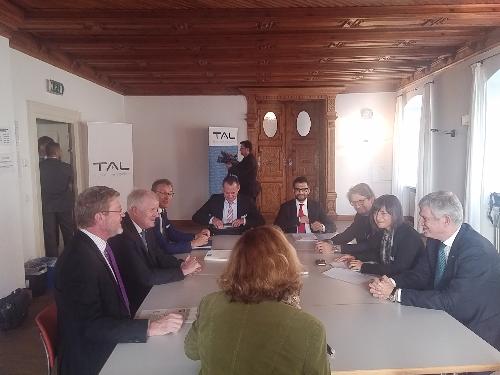 Debora Serracchiani (Presidente Regione Friuli Venezia Giulia) all'incontro con Horst Lorenz Seehofer (Presidente Land Baviera) - Ingoldstadt 05/10/2017