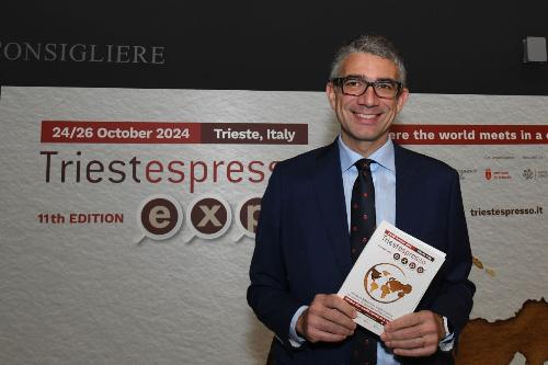 L’assessore alle Autonomie locali Pierpaolo Roberti a Triestespresso Expo 2024.