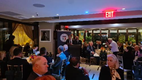 Il governatore Fedriga all’evento nella cornice del Cafè Milano di Washington durante uil quale sono stati presentati alcuni dei migliori prodotti tipici della nostra regione al mercato Usa