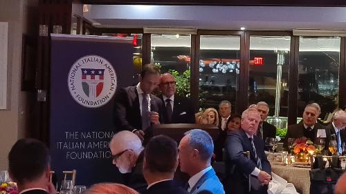 Il governatore Fedriga all’evento nella cornice del Cafè Milano di Washington durante uil quale sono stati presentati alcuni dei migliori prodotti tipici della nostra regione al mercato Usa