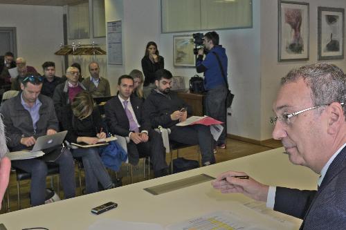 Sergio Bolzonello (Vicepresidente Regione FVG e assessore Attività produttive, Turismo e Cooperazione) alla presentazione dei dati gennaio-settembre 2017 dell'andamento turistico regionale - Udine 26/10/2017