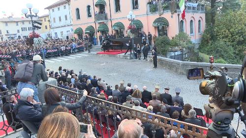 Luca Zingaretti (Attore) legge alcuni brani in occasione della cerimonia in ricordo della disfatta di Caporetto - Cividale del Friuli 27/10/2017 