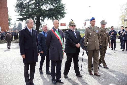 Sergio Bolzonello (Vicepresidente Regione FVG e assessore Attività produttive, Turismo e Cooperazione) e Nicola Turello (Sindaco Pozzuolo del Friuli) alla cerimonia per la riapertura del museo presso il Tempio di Cargnacco - Cargnacco 05/11/2017