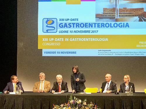 Debora Serracchiani (Presidente Regione Friuli Venezia Giulia) interviene alla giornata conclusiva del congresso dedicato alla gastroenterologia - Udine 10/11/2017