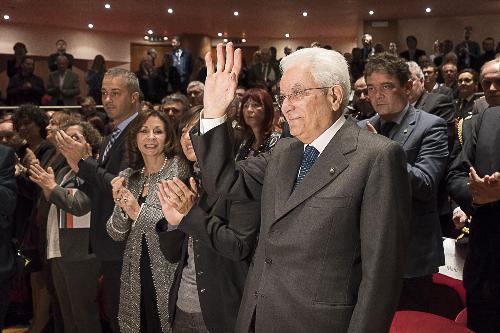 Sergio Mattarella (Presidente della Repubblica) alla cerimonia di inaugurazione dell'Anno Accademico dell'Università di Udine - Udine 13/11/2017