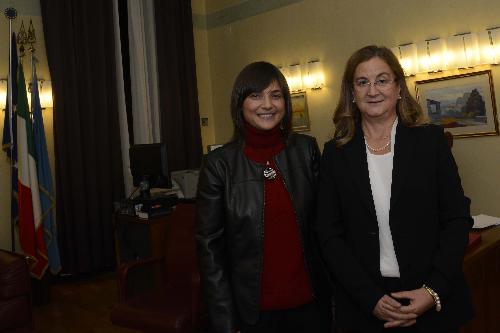 Debora Serracchiani (Presidente Regione Friuli Venezia Giulia) e Isabella Fusiello (Questore Trieste) - Trieste 21/11/2017