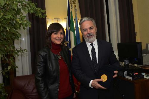 Debora Serracchiani (Presidente Regione Friuli Venezia Giulia) e Antonio de Aguiar Patriota (Ambasciatore Repubblica Federativa Brasile in Italia) - Trieste 21/11/2017