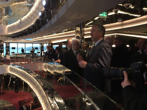 Sergio Mattarella (Presidente della Repubblica) visita la nave da crociera MSC Seaside - Monfalcone 29/11/2017