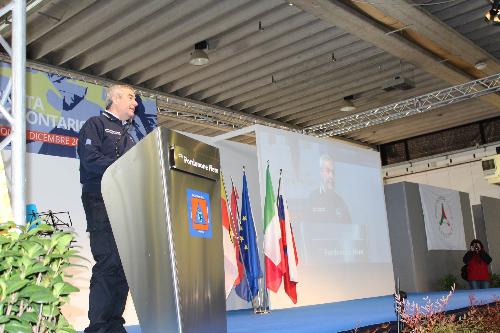 Angelo Borrelli (Capo Dipartimento Protezione Civile) interviene alla Giornata del volontario della Protezione civile - Pordenone 02/12/2017