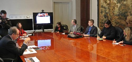 Gianni Torrenti (Assessore regionale Cultura, Sport e Solidarietà) presenta i provvedimenti di finanziamento allo sport - Trieste 04/12/2017