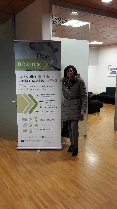 Sara Vito (Assessore regionale Ambiente ed Energia) alla presentazione del progetto NeMo (New Mobility in Friuli Venezia Giulia) - Pordenone 04/12/2017