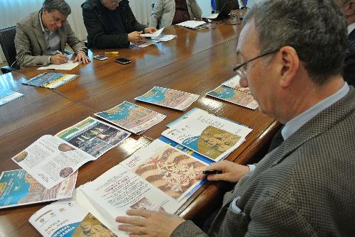 Sergio Bolzonello (Vicepresidente Regione FVG e assessore Attività produttive, Turismo e Cooperazione) alla presentazione del programma di "Natale d'a...mare" - Udine 05/12/2017