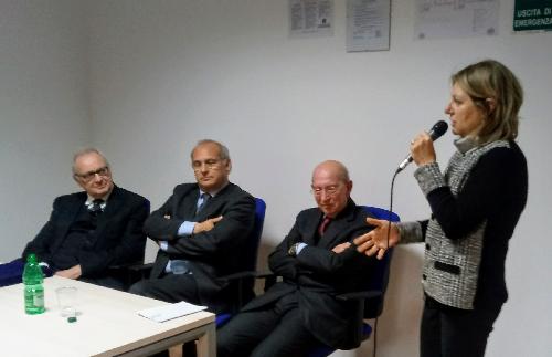 Maria Sandra Telesca (Assessore regionale Salute, Integrazione socio-sanitaria, Politiche sociali e Famiglia) interviene all'inaugurazione della nuova sede dell’ANFFAS - Gorizia 05/12/2017