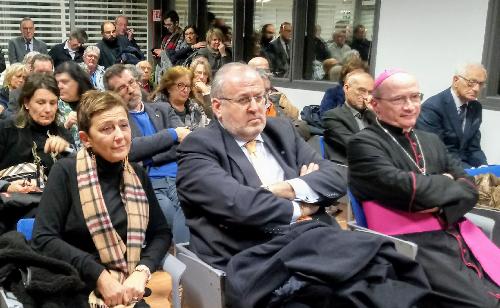 Rodolfo Ziberna (Sindaco Gorizia) e Carlo Roberto Maria Redaelli (Arcivescovo Gorizia) all'inaugurazione della nuova sede dell’ANFFAS - Gorizia 05/12/2017