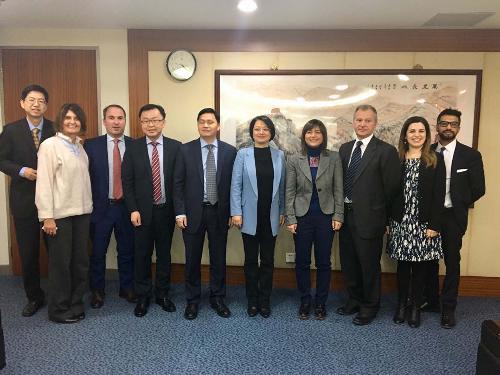 Debora Serracchiani (Presidente Regione Friuli Venezia Giulia) nel corso del Shanghai-Friuli Venezia Giulia Region Economic and Trade Cooperation Forum - Shanghai 06/12/2017