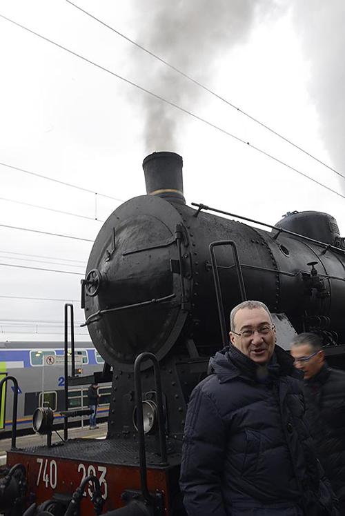 Sergio Bolzonello (Vicepresidente Regione FVG e assessore Attività produttive, Turismo e Cooperazione) all'inaugurazione della tratta Sacile-Maniago della linea "Pedemontana" Gemona-Sacile - 10/12/2017