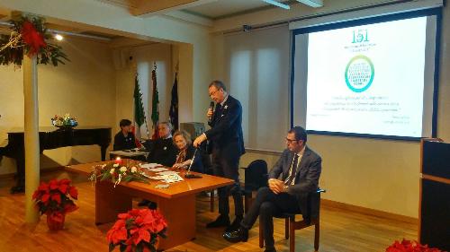 Sergio Bolzonello (Vicepresidente Regione FVG e assessore Attività produttive, Turismo e Cooperazione) alla cerimonia di apertura del 151° anno di attività della Società Operaia di Mutuo Soccorso e Istruzione (SOMSI) - Pordenone 08/12/2017