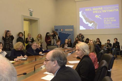 Gianni Torrenti (Assessore regionale Cultura, Sport e Solidarietà) alla presentazione della mostra "Nel mare dell'intimità. L'archeologia subacquea racconta l'Adriatico" - Trieste 11/12/2017