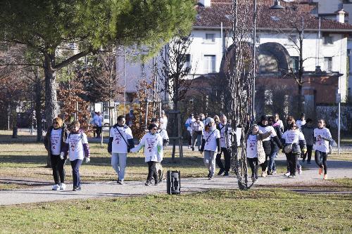 Partenza della camminata "CamminAndos insieme" - Udine 17/12/2017 (Foto Bressanutti)