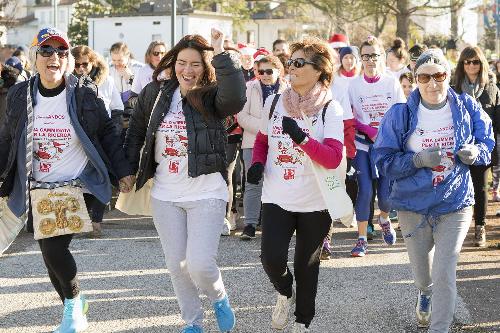 Partenza della camminata "CamminAndos insieme" - Udine 17/12/2017 (Foto Bressanutti)