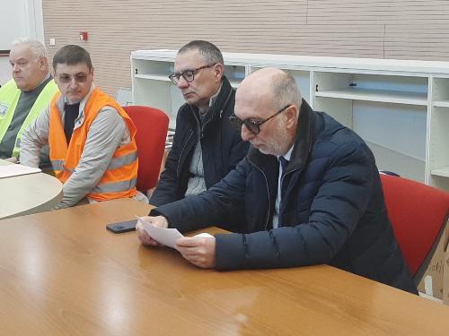 L'assessore regionale alla Salute Riccardo Riccardi al sopralluogo nel nuovo ospedale di Santa Maria degli Angeli