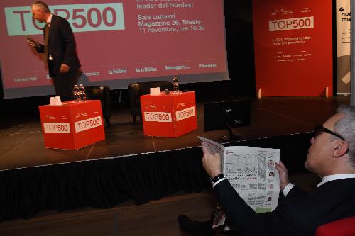 L'assessore regionale alle Attività produttive Sergio Emidio Bini all'evento Top 500