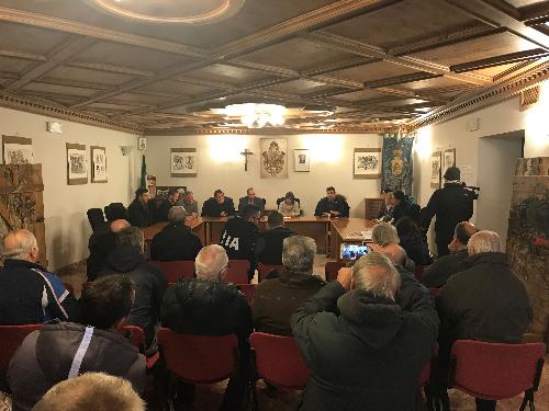 Incontro tra la Giunta comunale di Sappada, i presidenti della Regione e del Consiglio regionale, l'assessore FVG alle Autonomie locali e i vertici della Protezione civile - Sappada 05/01/2018